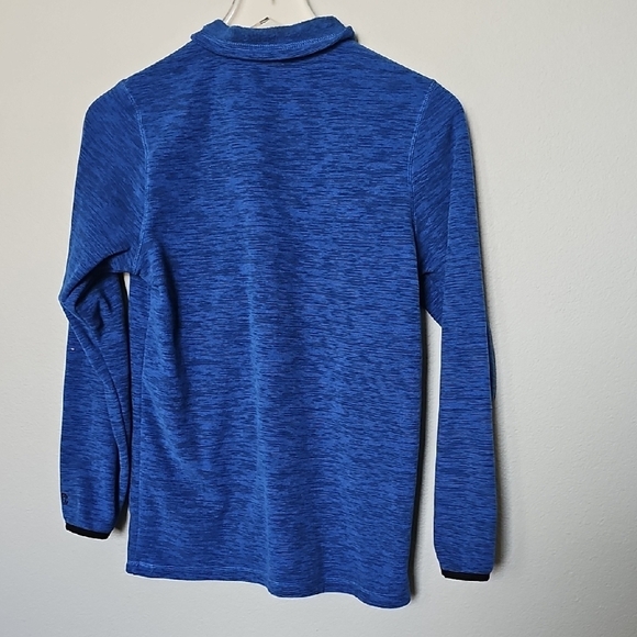 Champion Boy's Blue and Black Fleece Quarter Zip-Up Sweater Large 10/12 - Picture 6 of 8